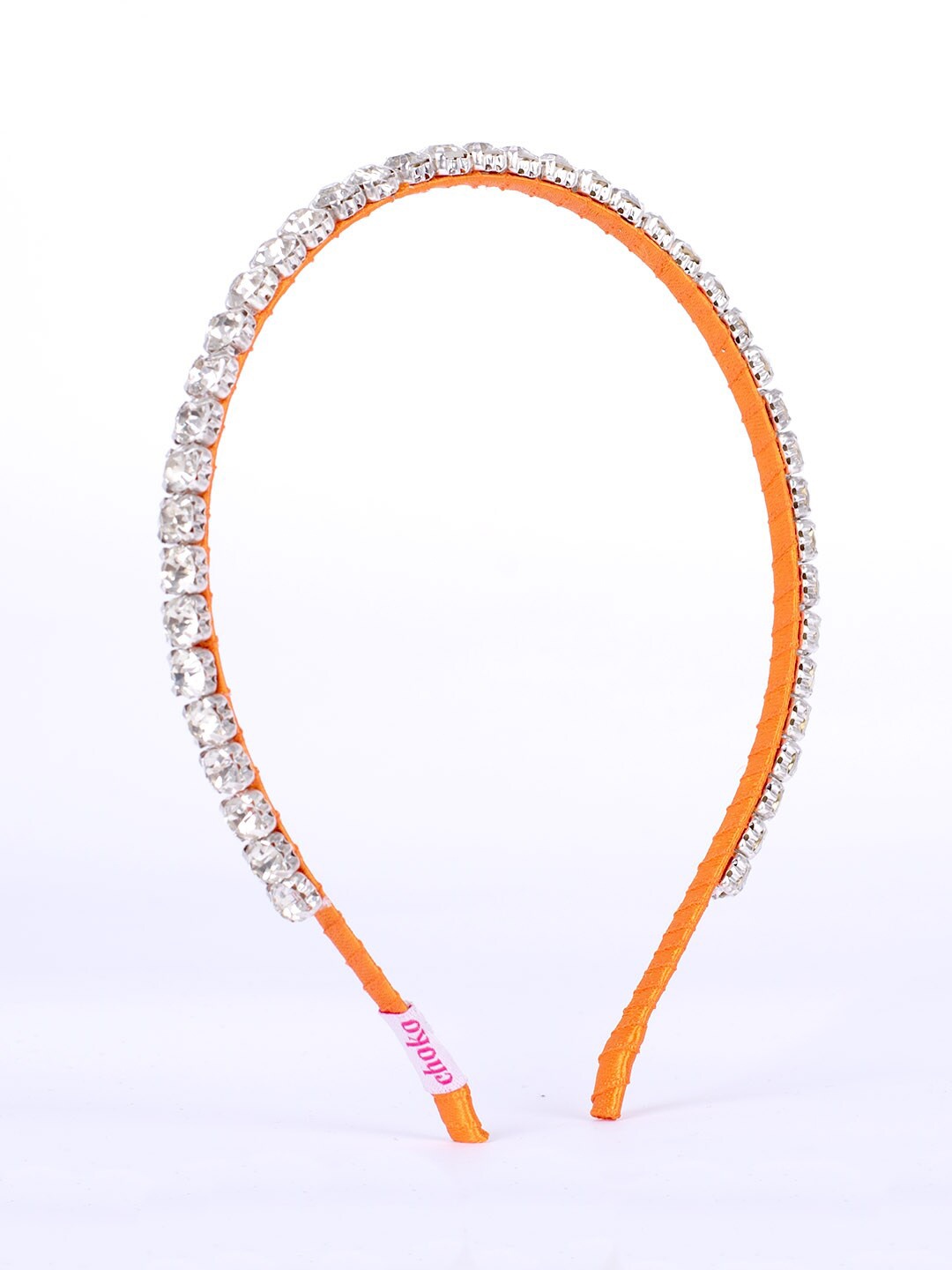 

Choko Girls Orange & White Embellished Hairband