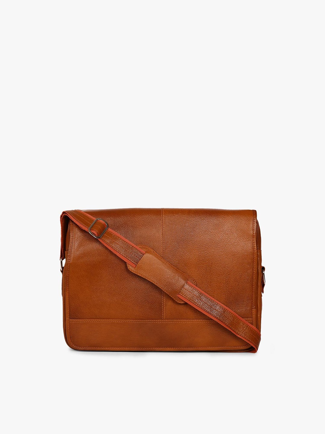 

Tortoise Men Brown Leather Laptop Bag