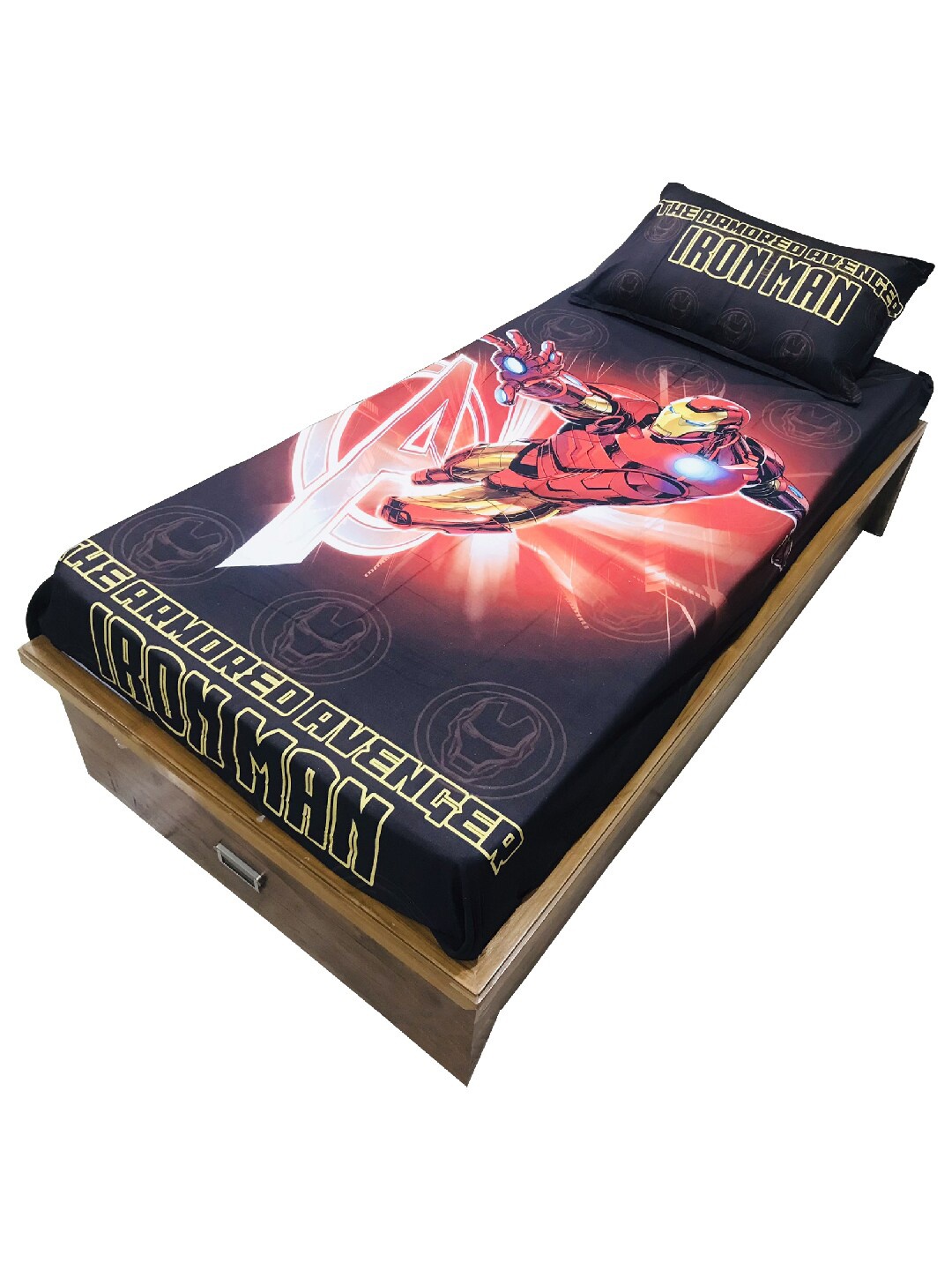 

Marvel Red & Brown Graphic 210 TC Single Bedsheet with 1 Pillow Covers