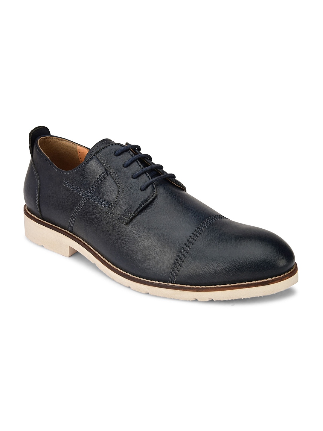 

San Frissco Men Blue Solid Formal Derbys