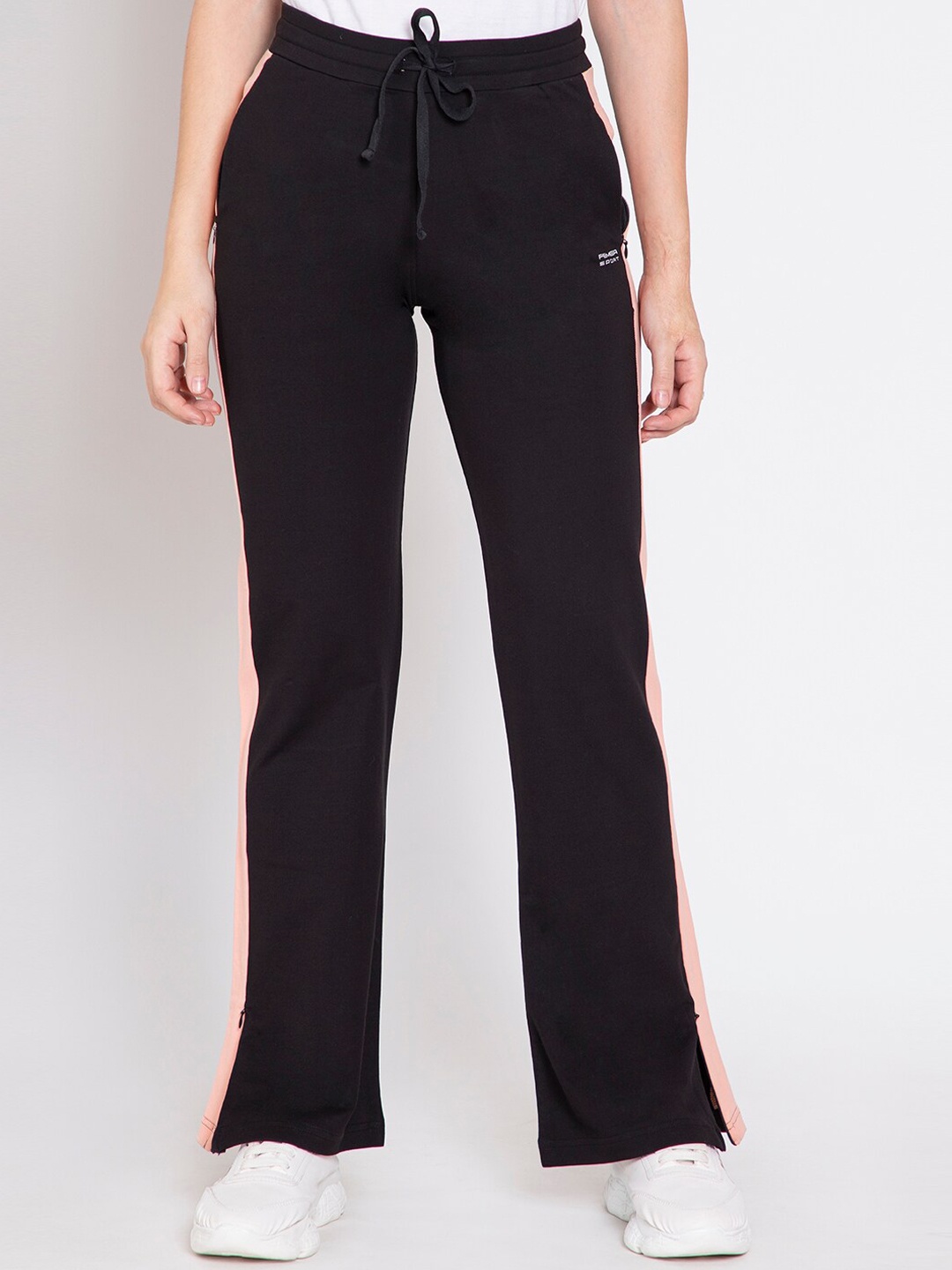

FEMEA Women Black Solid Straight Fit Track Pants