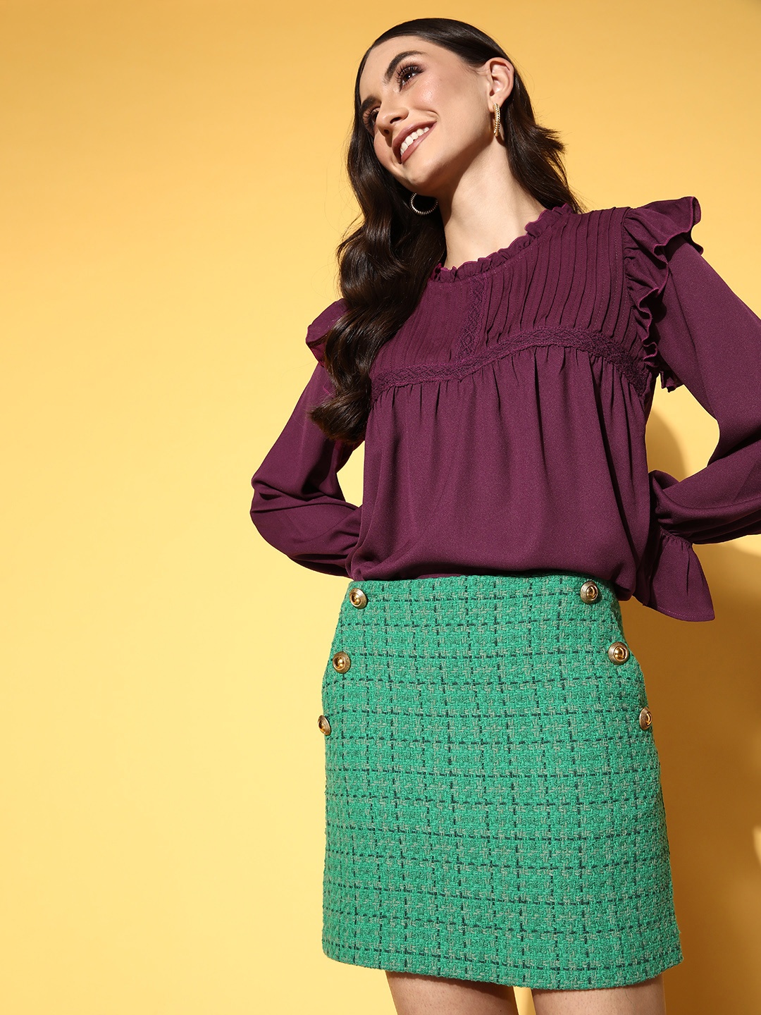 

plusS Burgundy Solid Volume Play Top