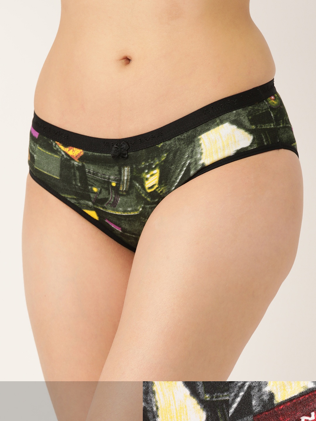 

DressBerry Women Assorted Pack of 3 Cotton Printed Hipster Briefs ALPINE-2-Multi