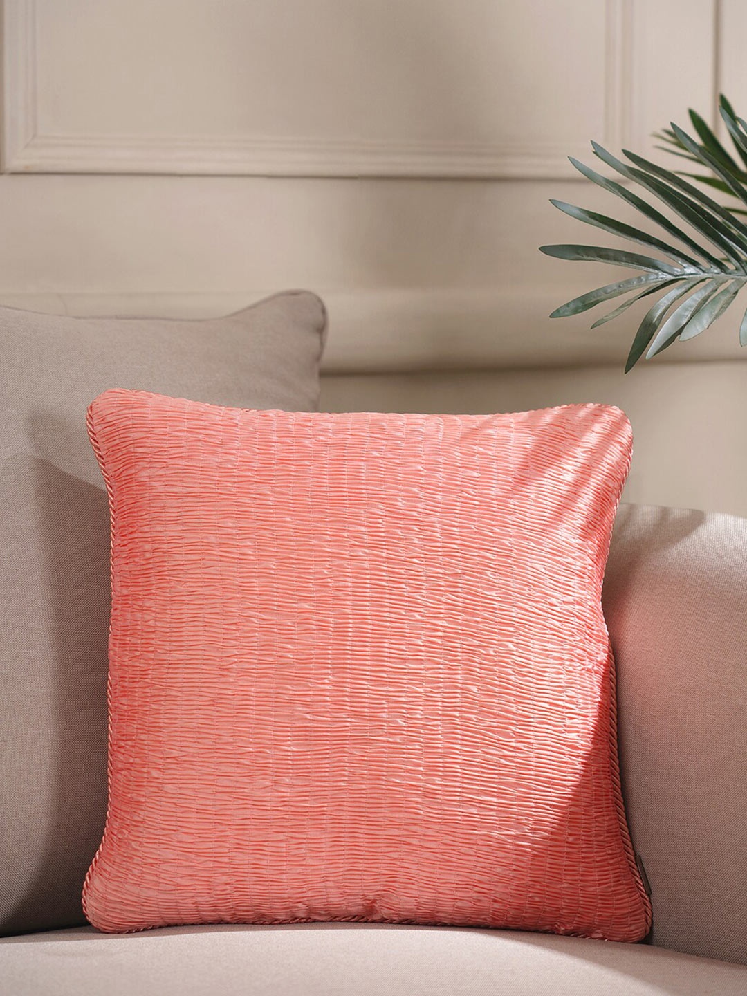 

Pure Home and Living Pink Square Cushion Covers