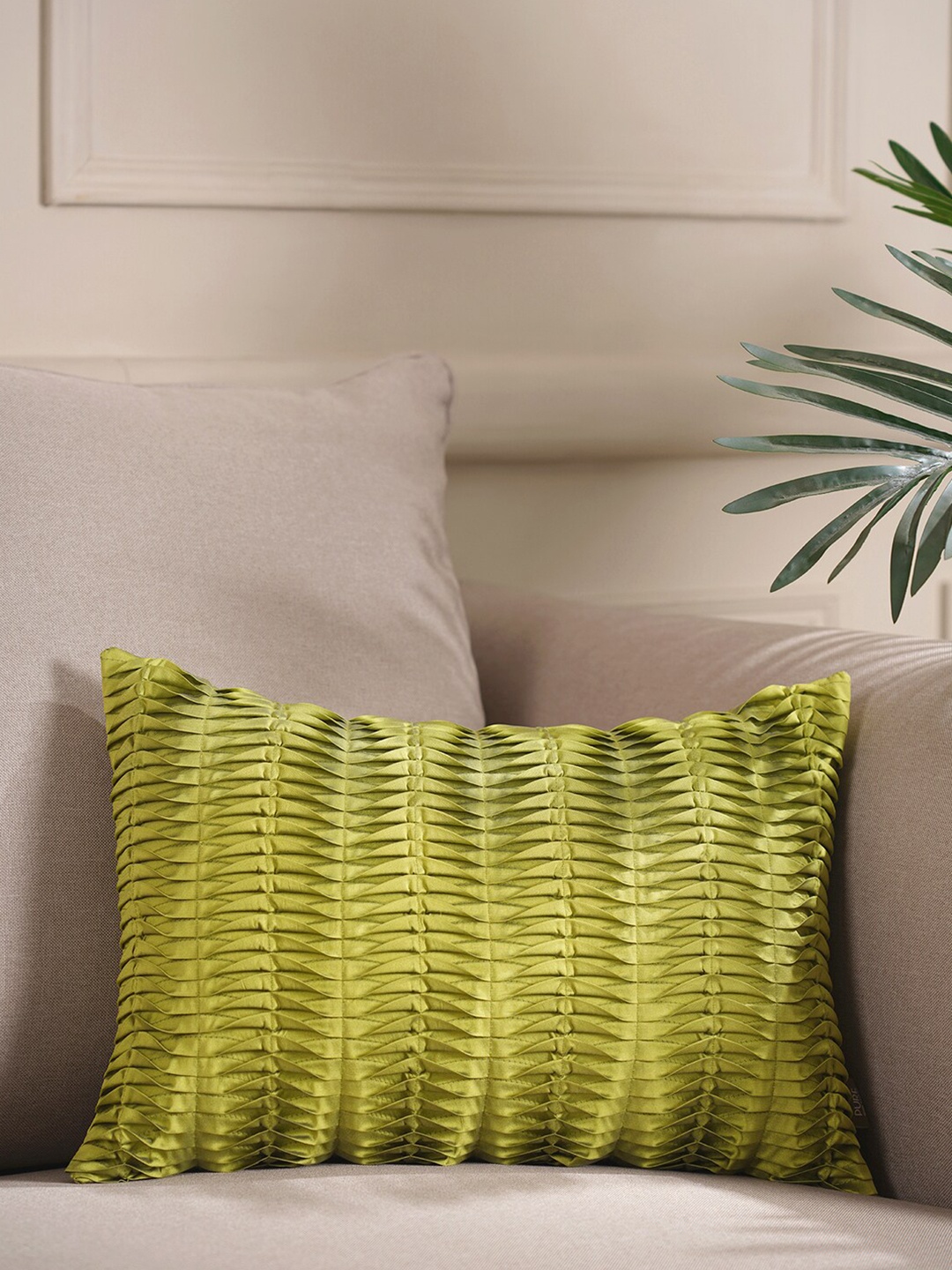 

Pure Home and Living Green Rectangle Cushion Covers