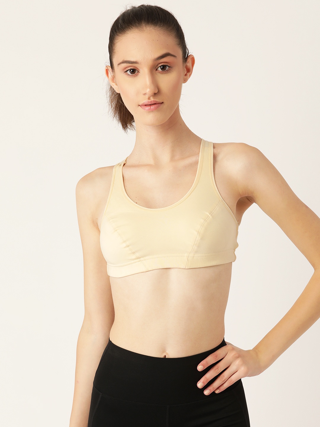 

Lady Lyka Beige Cotton Sports Bra