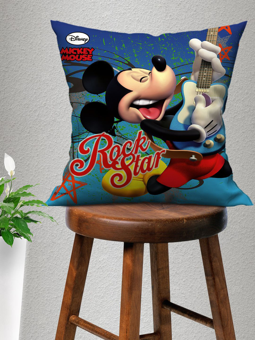 

Disney Navy Blue & Red Mickey Mouse Square Cushion Covers
