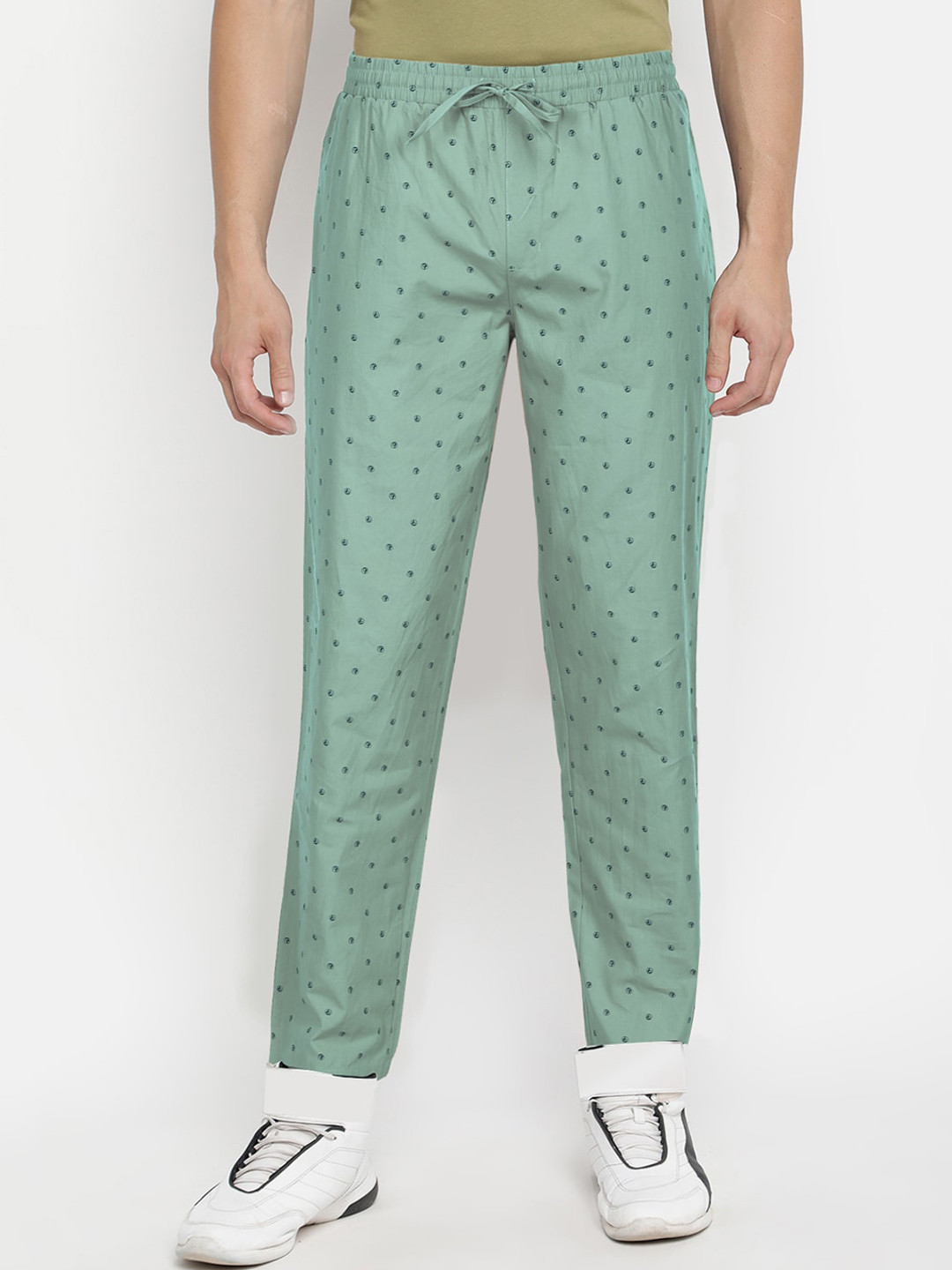 

V2 Value & Variety Men Green Printed Lounge Pants