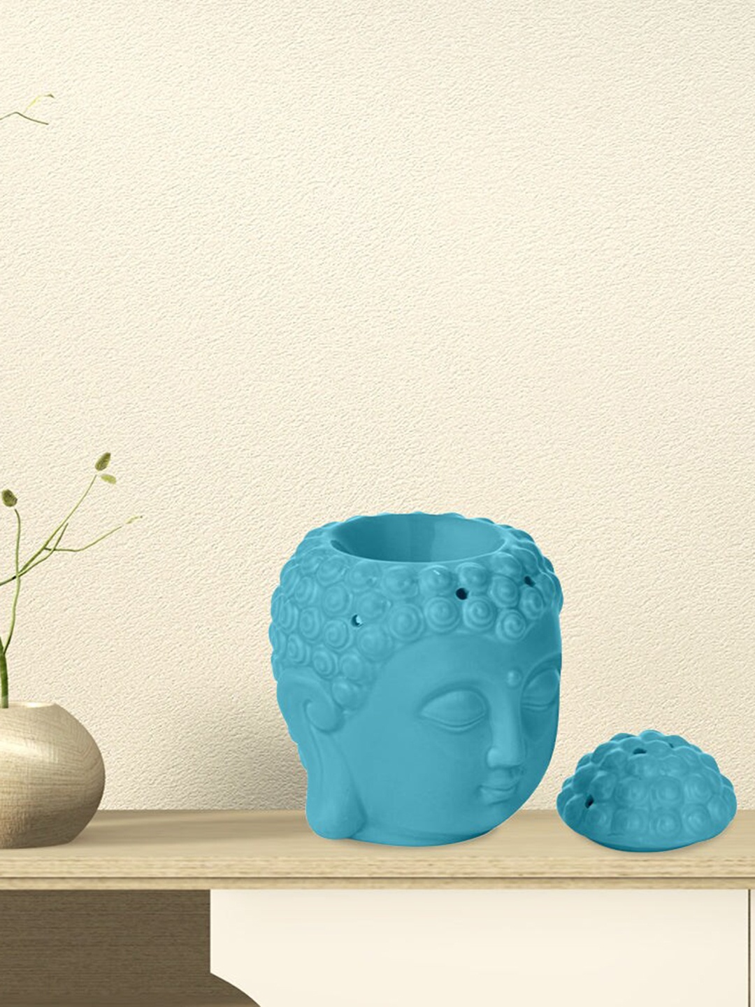 

Athome by Nilkamal Sea Green Buddha Head Oil Diffuser & Burner