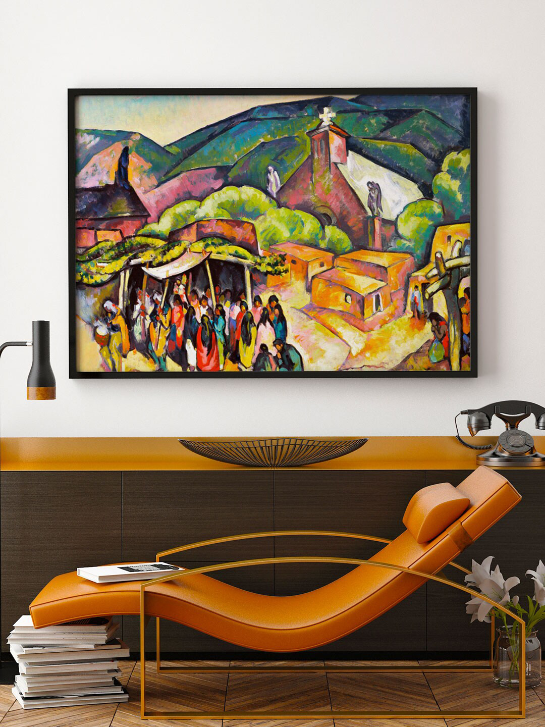 

ARTSPACE Multicoloured Feast Day Canvas Painting Wall Art, Multi