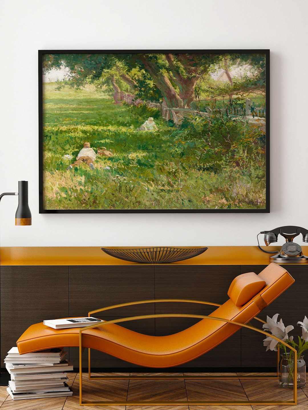 

ARTSPACE Blue & Green Springtime Canvas Painting