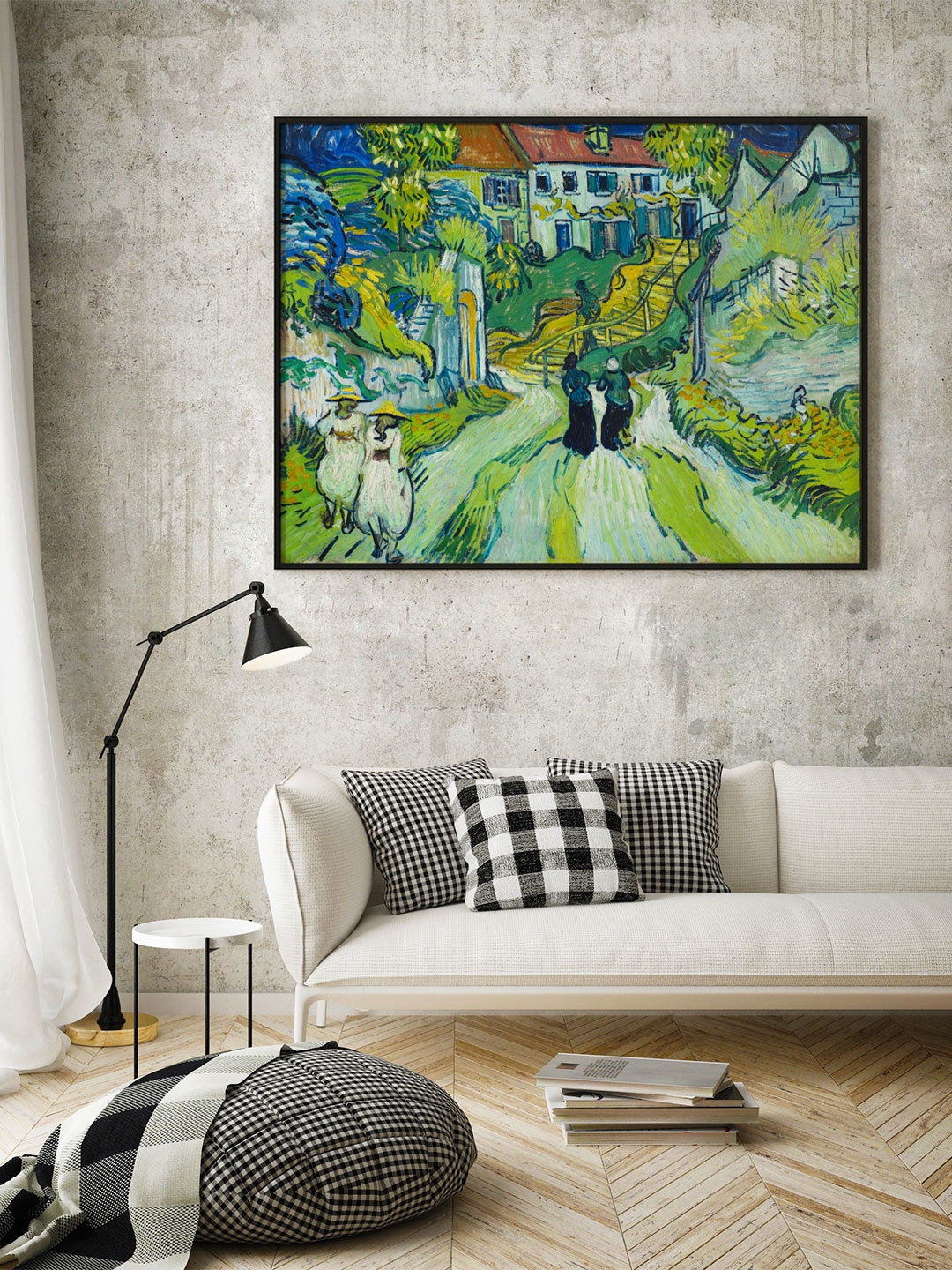 

ARTSPACE Blue & Green Stairway Canvas Painting