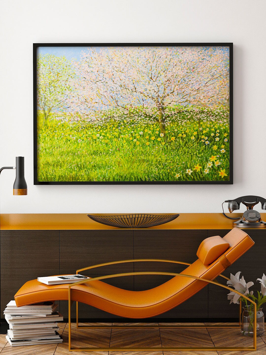 

ARTSPACE Blue & Green Springtime Impression Canvas Wall Art