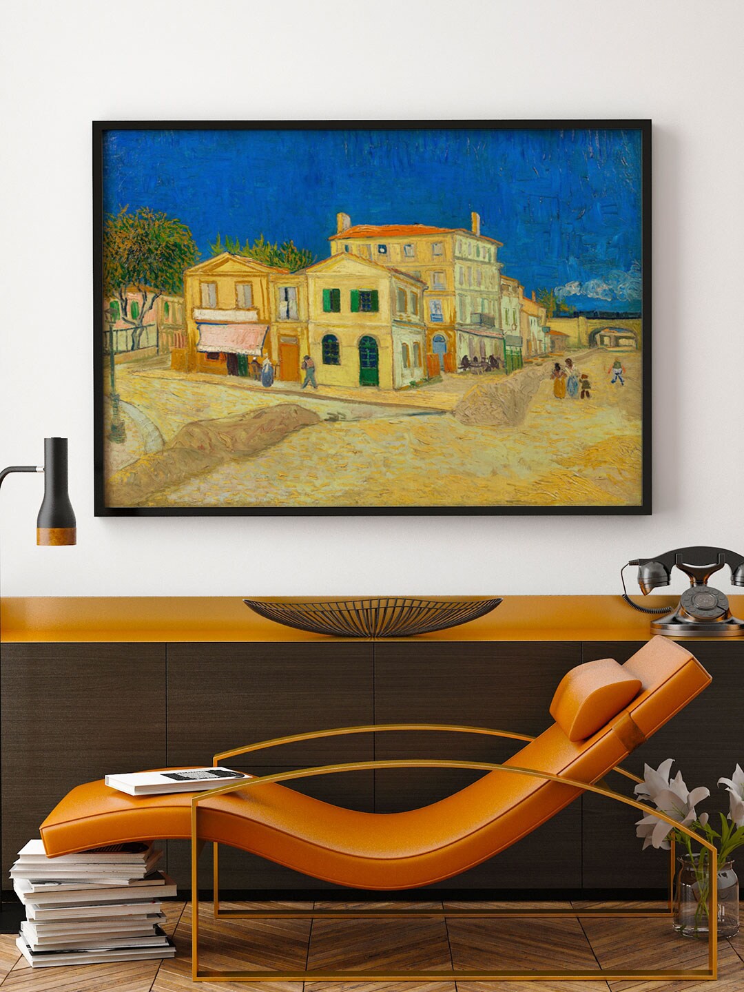 

ARTSPACE Beige & Blue Printed Painting Wall Art