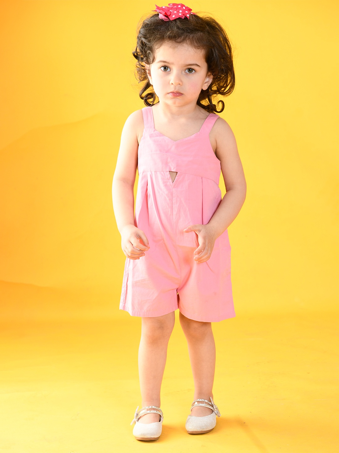 

Beebay Girls Pink Cut -Out Detail Jumpsuit