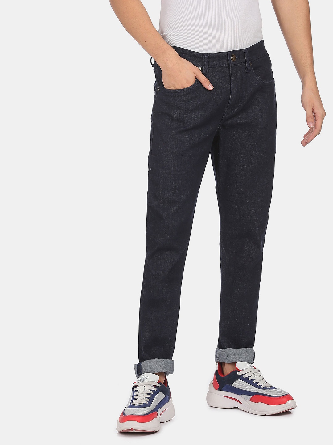 

AD By Arvind Men Blue Slim Fit Jeans