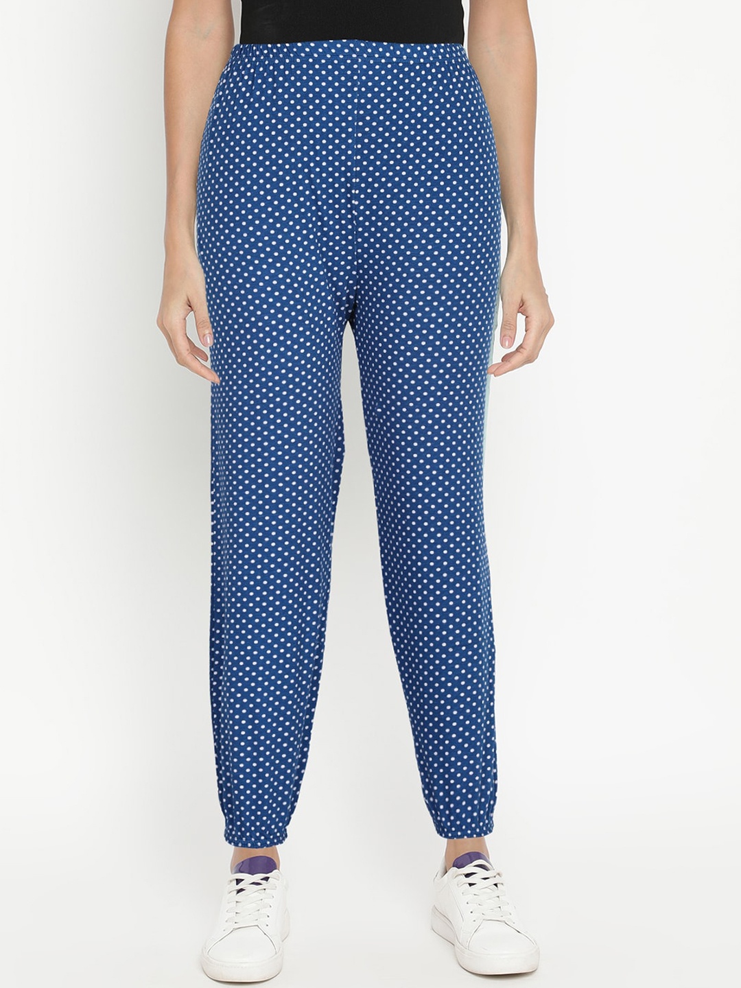 

V2 Value & Variety Women Blue Printed Joggers