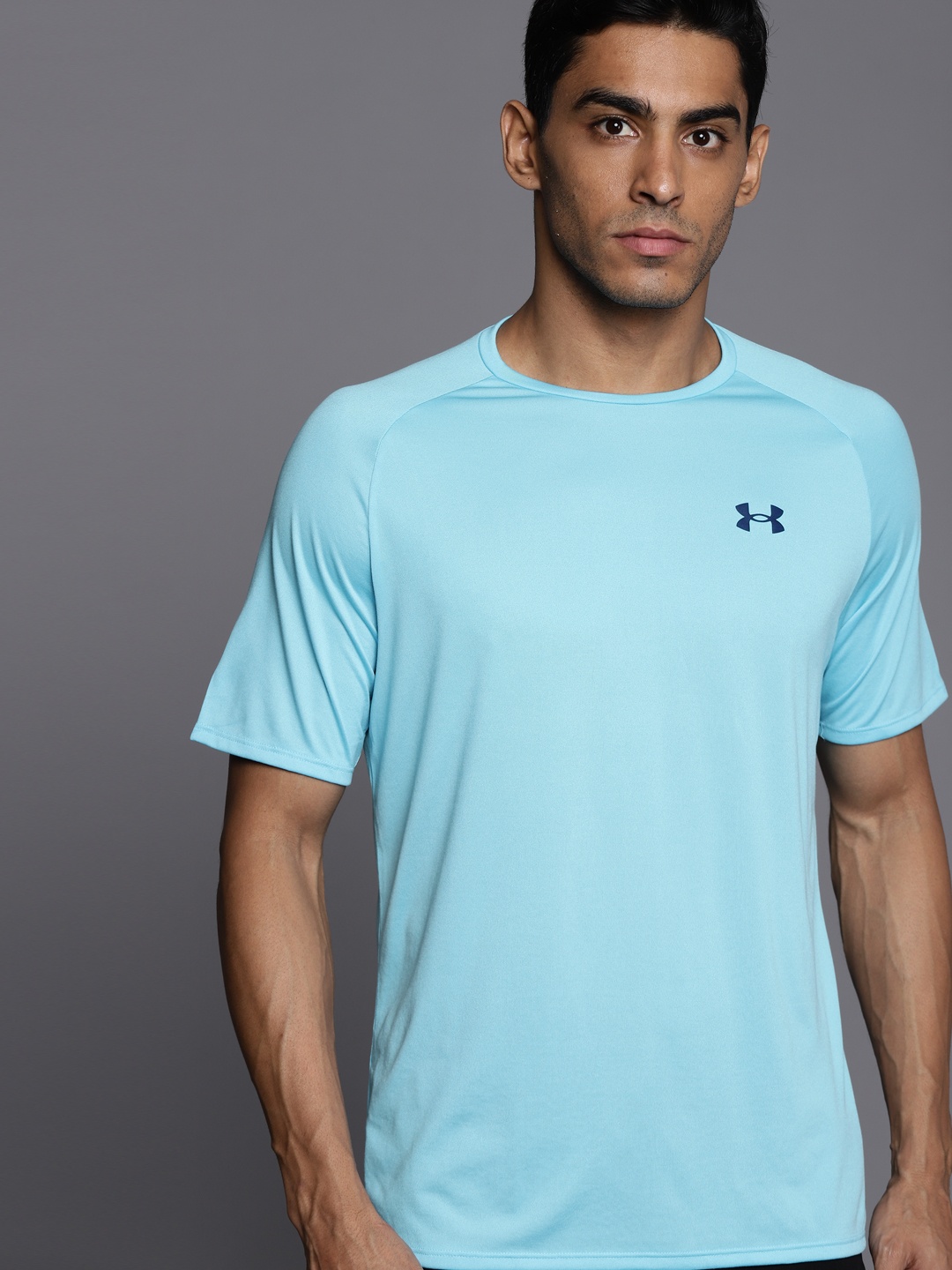 

UNDER ARMOUR Men Blue Tech 2.0 SS Oversized T-shirt