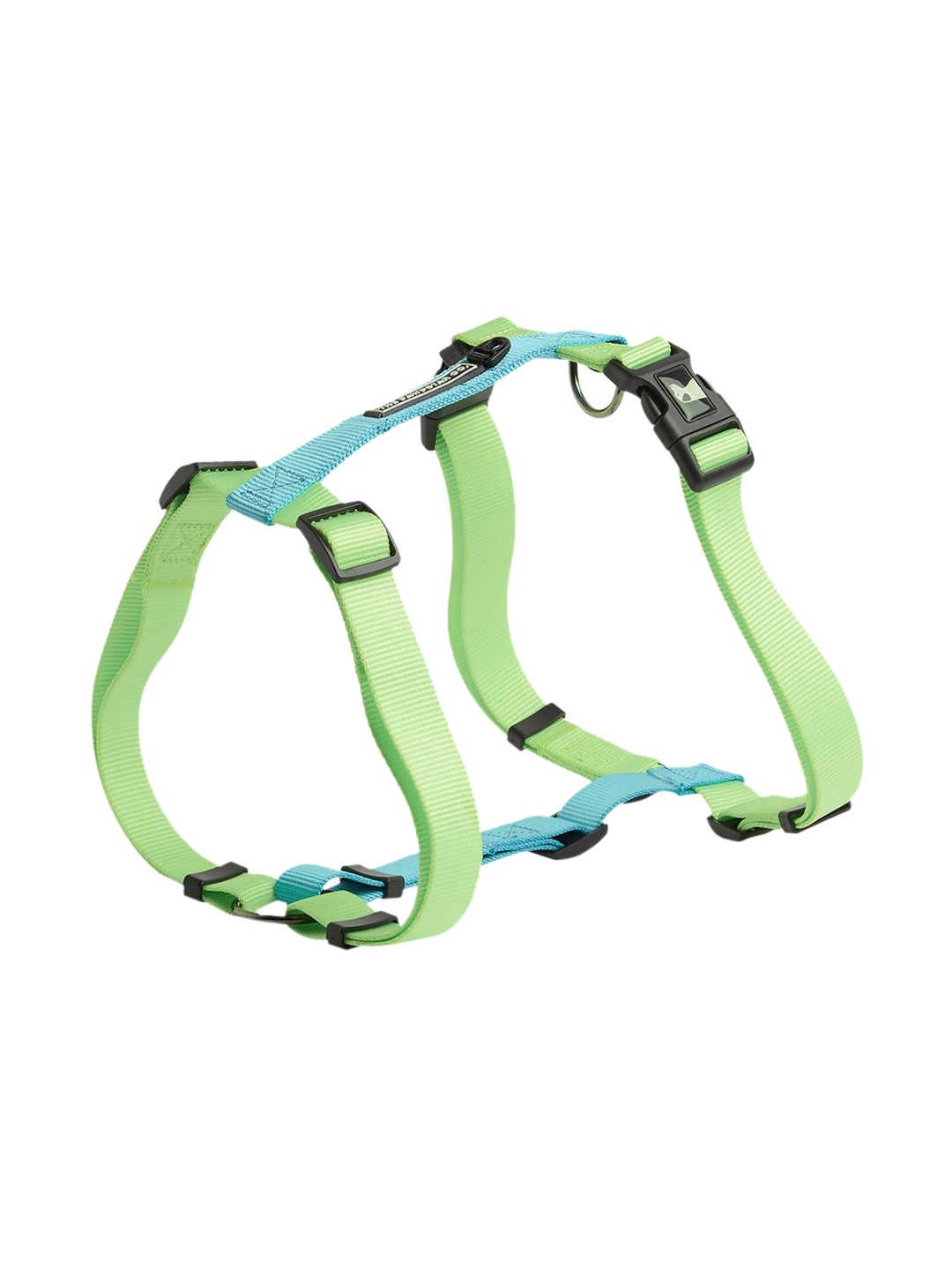 

thepawpstarco Lime Green & Blue Solid Dog Harnesses