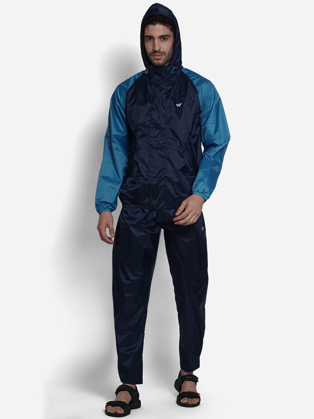 

Wildcraft Men Navy Blue Rain Lightweight Jacket