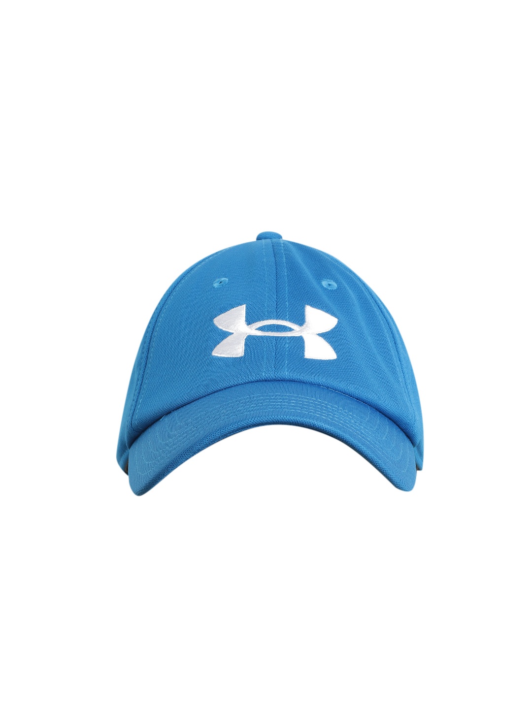 

UNDER ARMOUR Men Blue & White Brand Logo Detail Blitzing Adj Snapback Cap