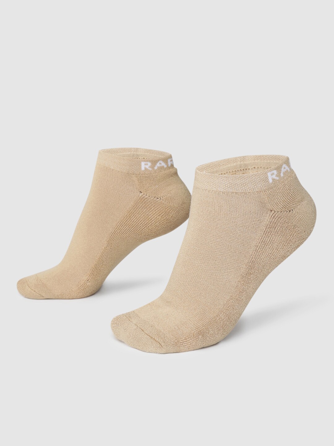 

RAREISM Women Beige Solid Ankle-Length Socks