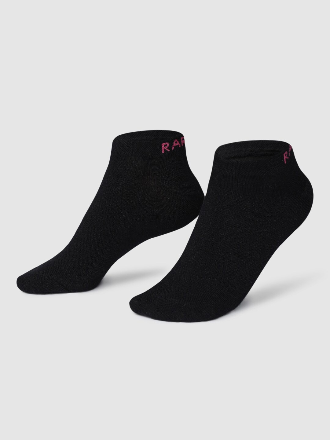 

RAREISM Women Black Solid Ankle-Length Socks