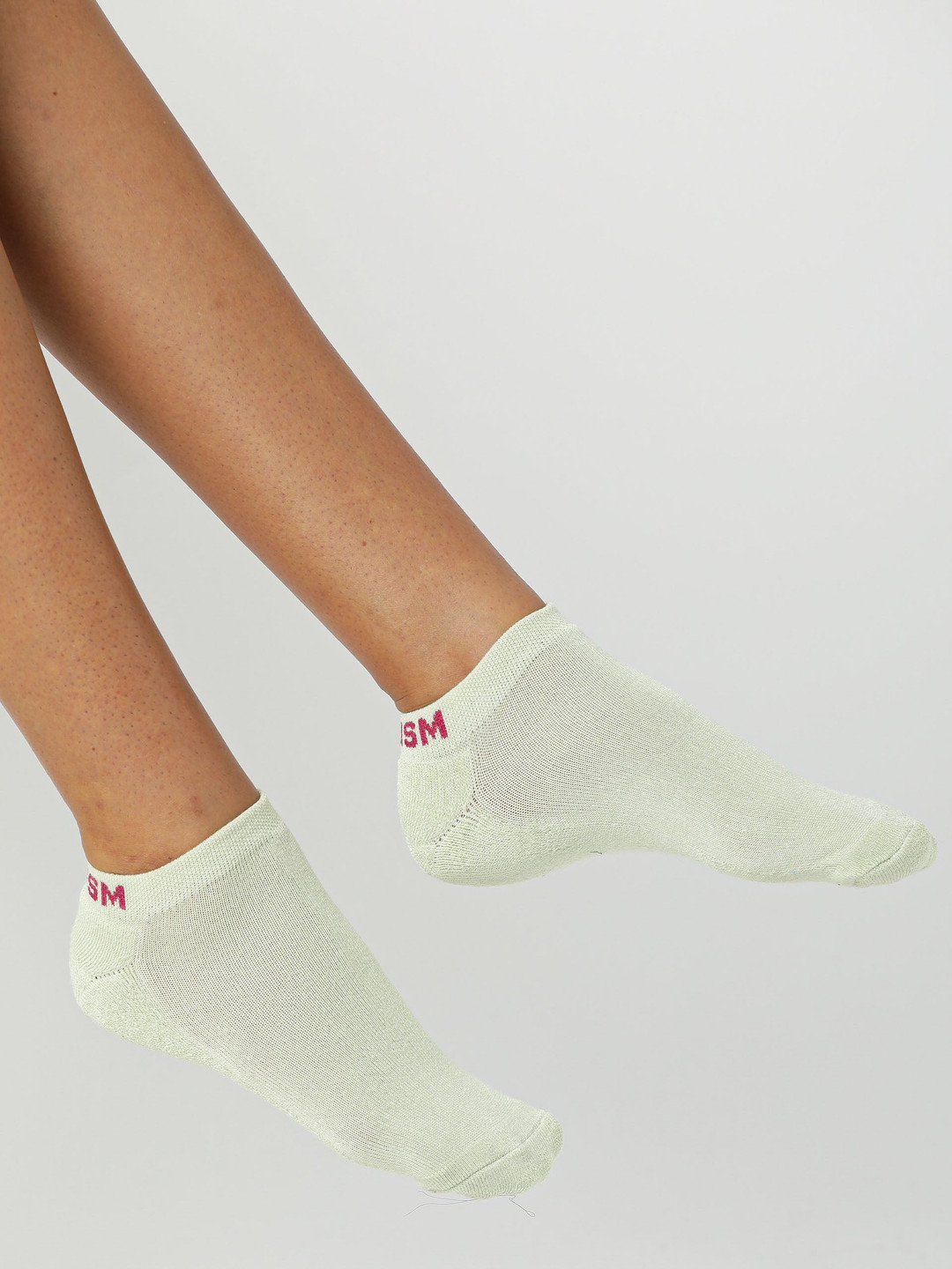 

RAREISM Women Mint Green Solid Ankle Length Socks