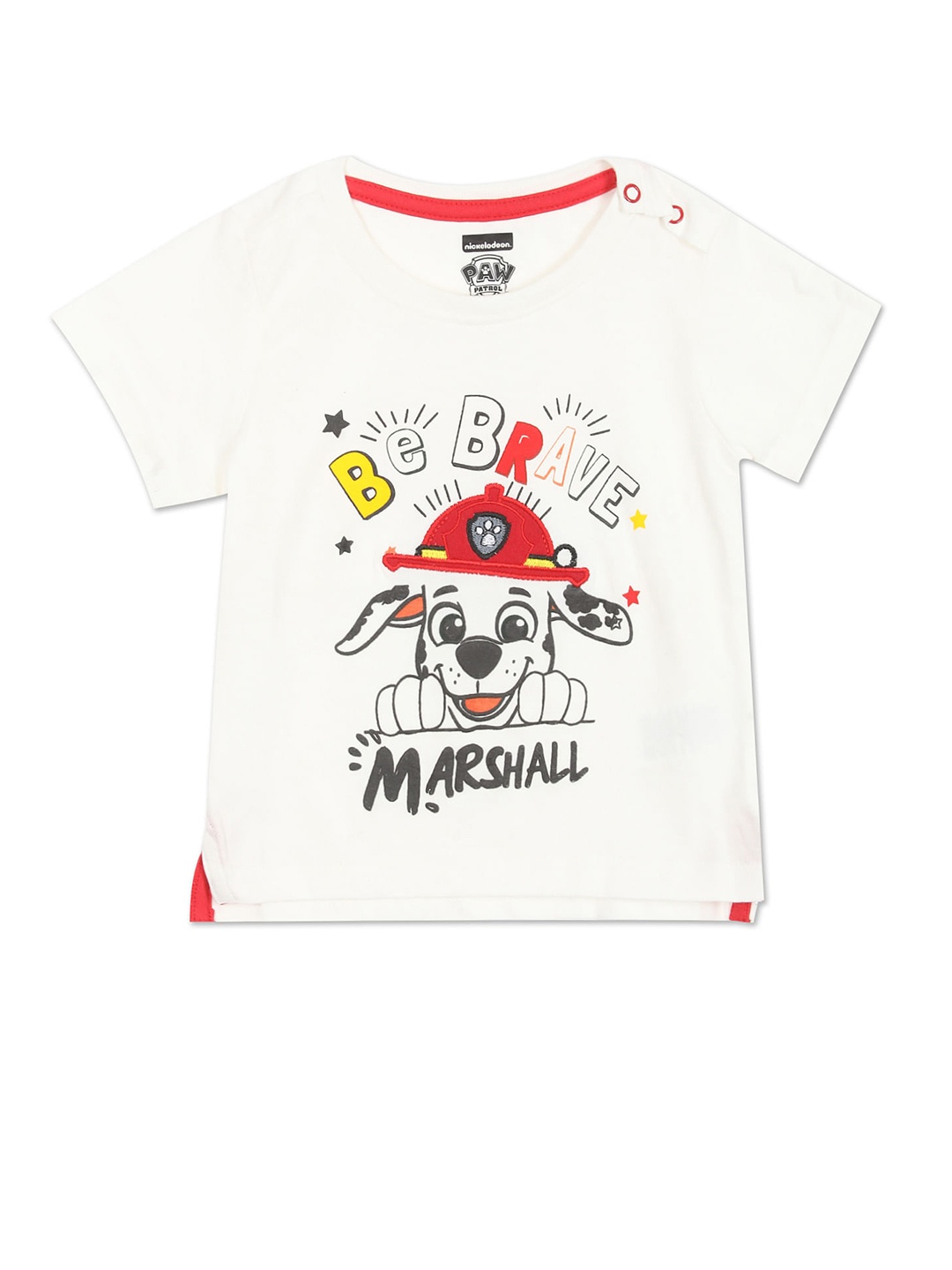 

Colt Boys White Printed Cotton T-shirt