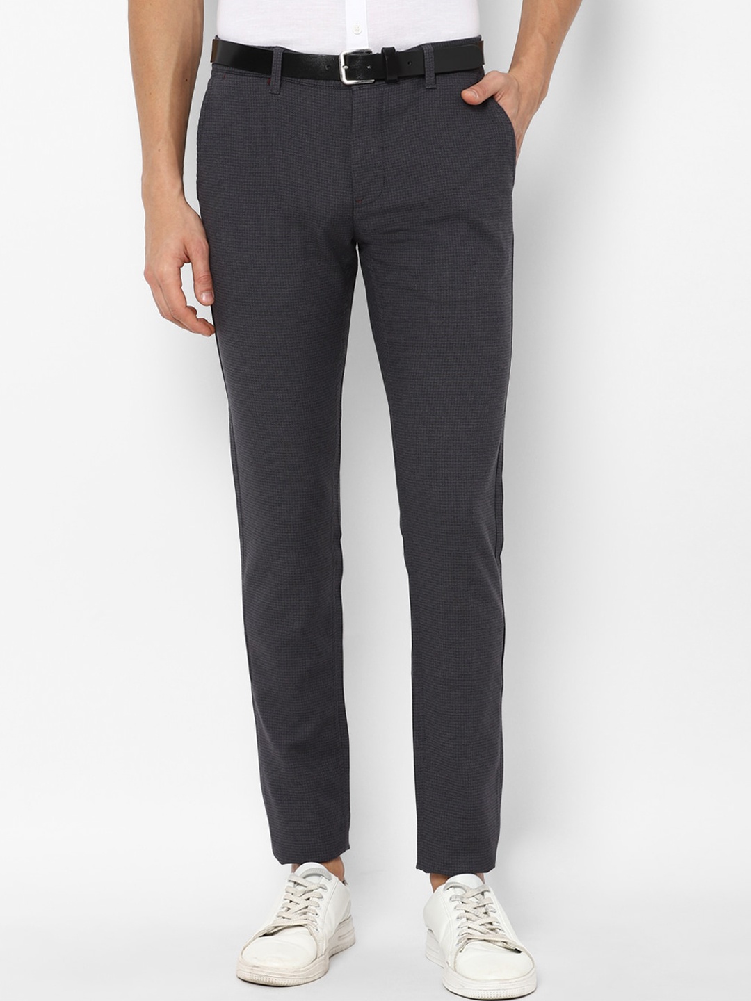 

Louis Philippe Sport Men Grey Slim Fit Mid Rise Casual Regular Trousers