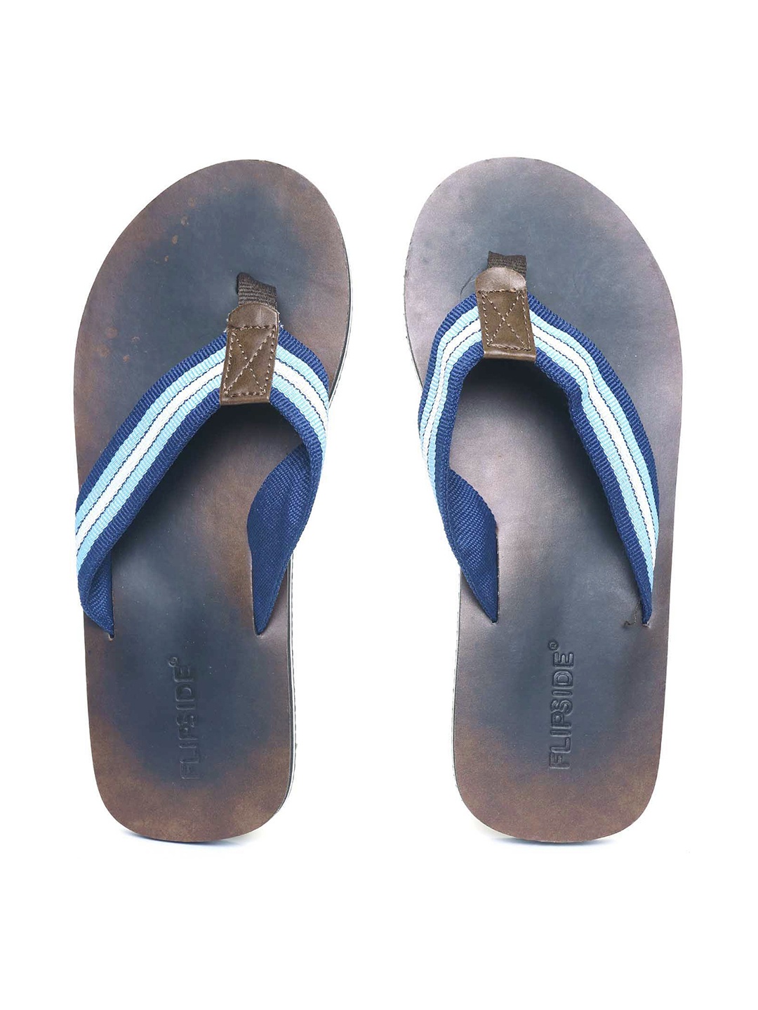 

Flipside Men Blue Solid Thong Flip-Flops