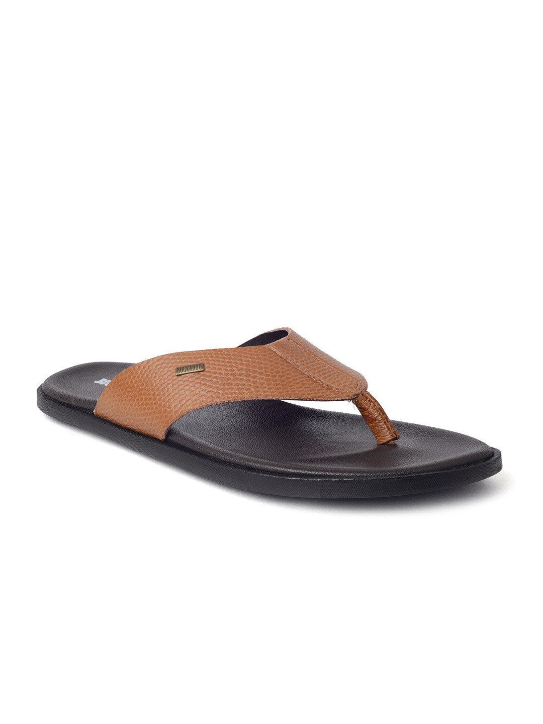 

Buckaroo Men Tan Brown Genuine Leather Comfort Sandals