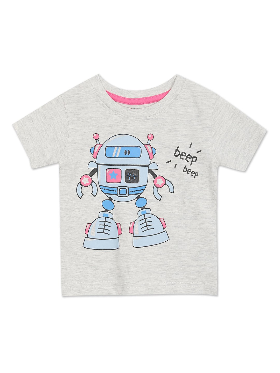 

Donuts Boys Grey Printed T-shirt
