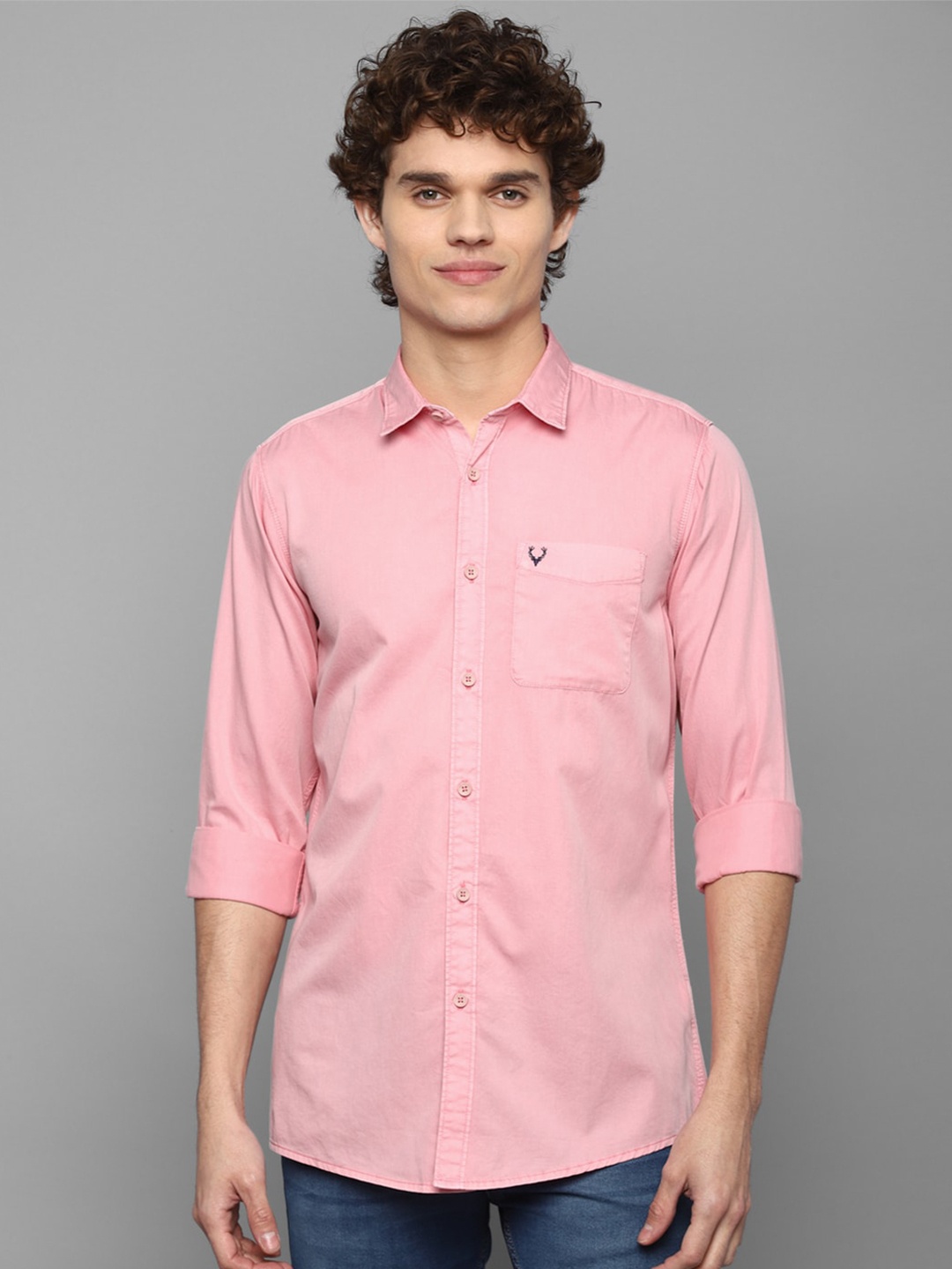 

Allen Solly Sport Men Pink Pure Cotton Regular Fit Casual Shirt