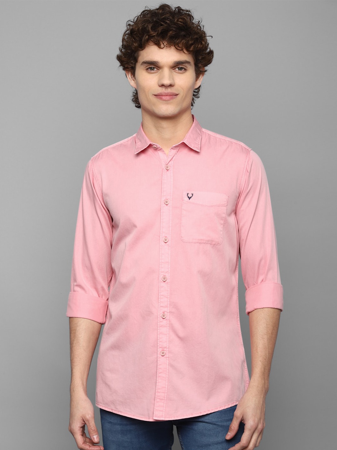

Allen Solly Sport Men Pink Pure Cotton Regular Fit Casual Shirt