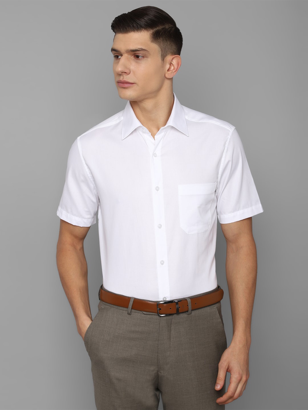 

Louis Philippe Men White Formal Shirt