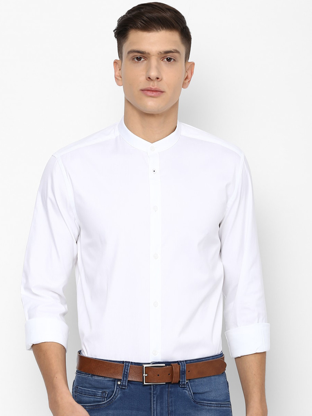 

Louis Philippe Sport Men White Solid Casual Shirt