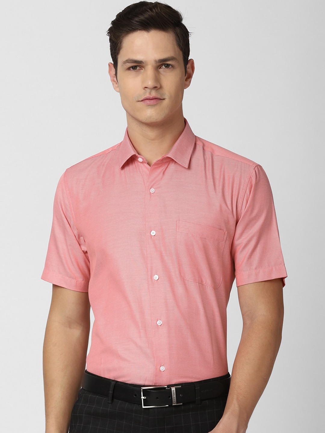 

Peter England Men Pink Formal Shirt