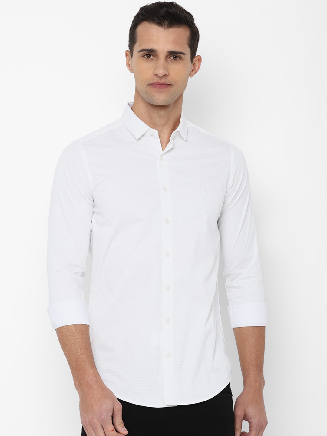 

SIMON CARTER LONDON Men White Slim Fit Casual Shirt