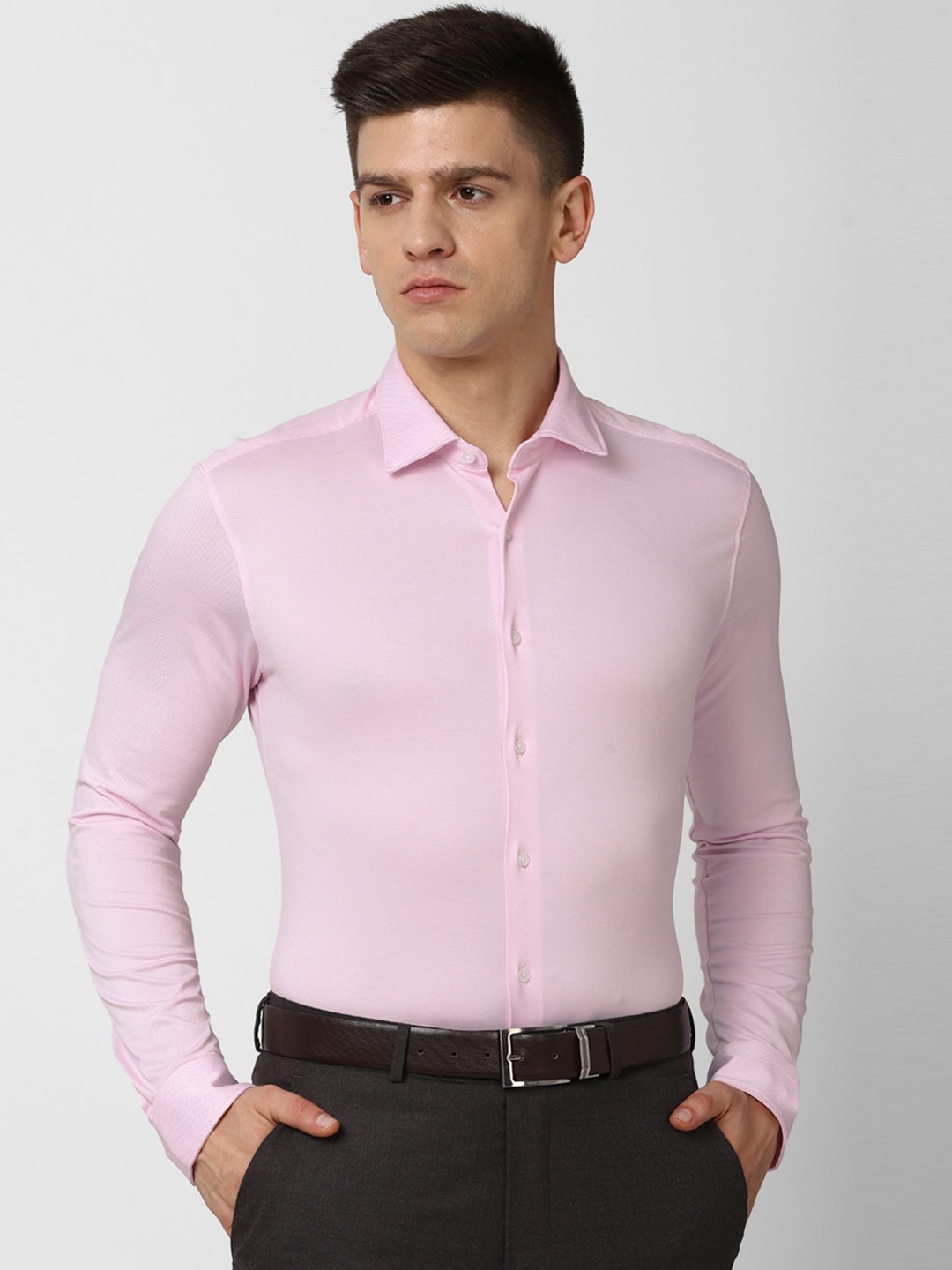 

Van Heusen Men Pink Slim Fit Formal Shirt