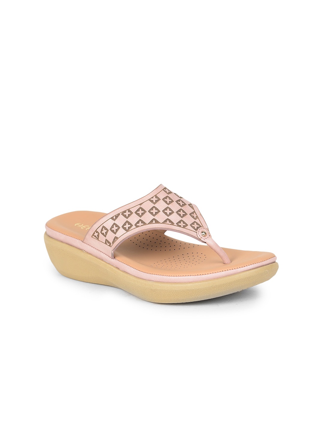 

Liberty Women Pink Printed T-Strap Flats