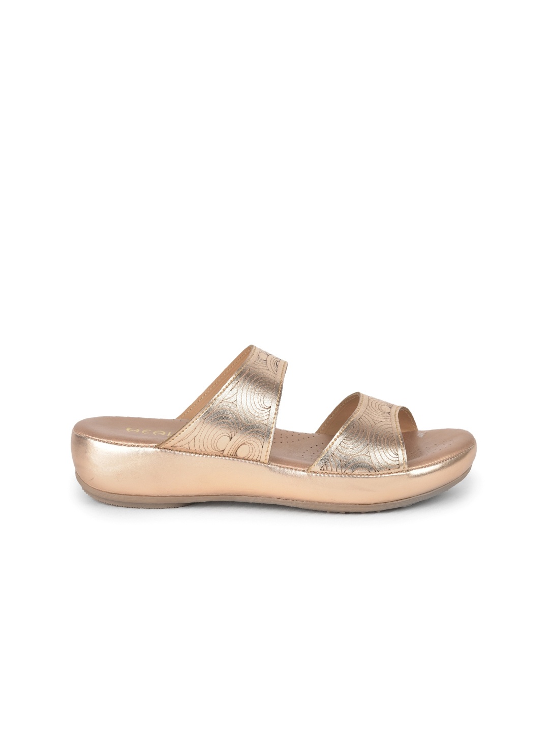 

Liberty Women Gold-Toned Party Open Toe Flats