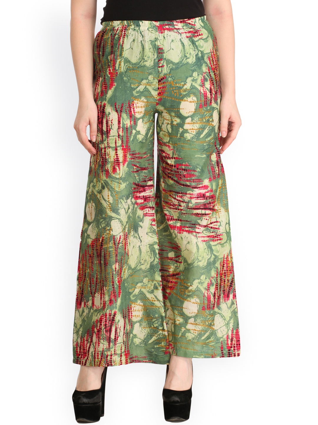 

Cottinfab Multicoloured Printed Palazzos, Multi