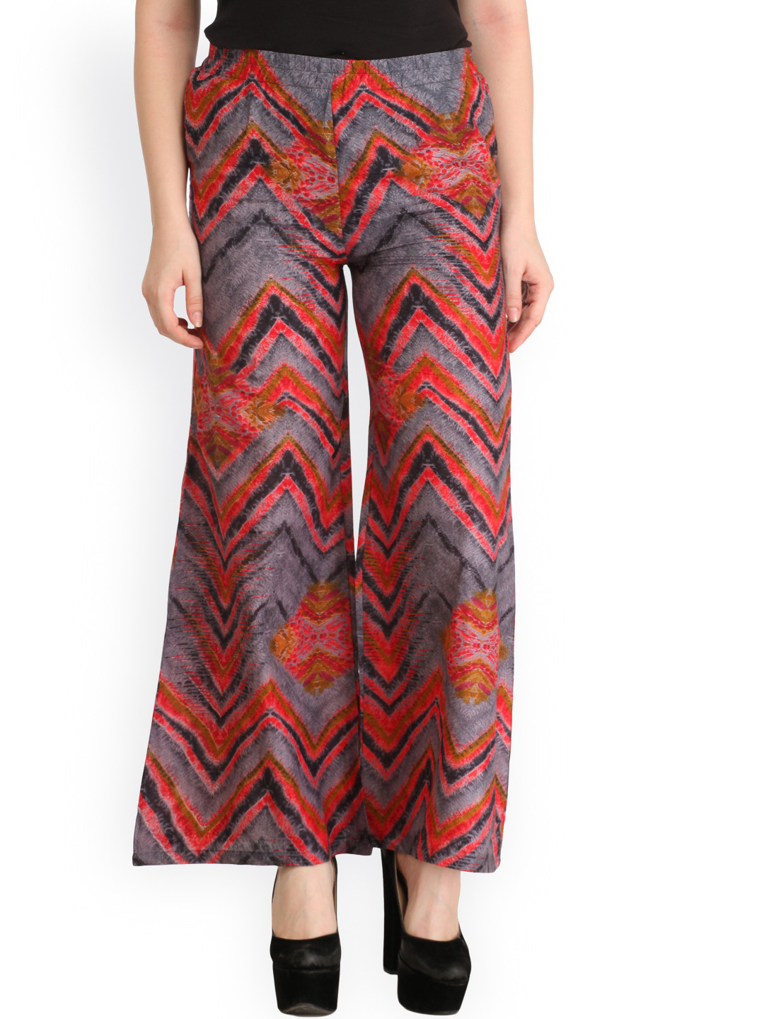 

Cottinfab Multicoloured Printed Palazzos, Multi
