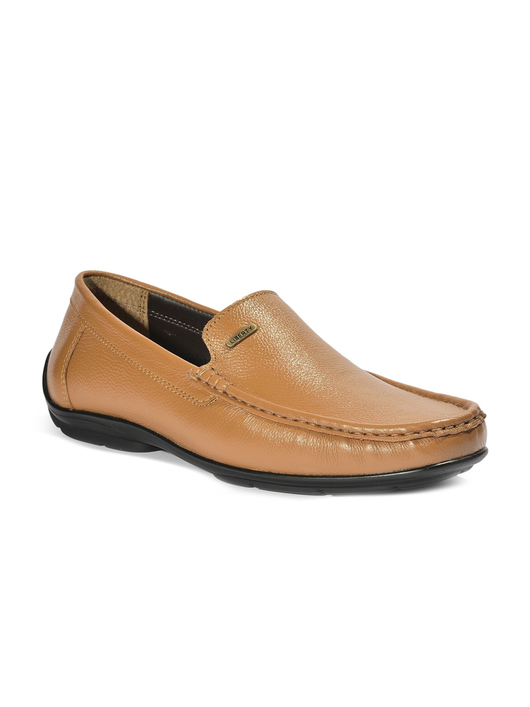 

Liberty Men Tan Brown Leather Driving Shoes