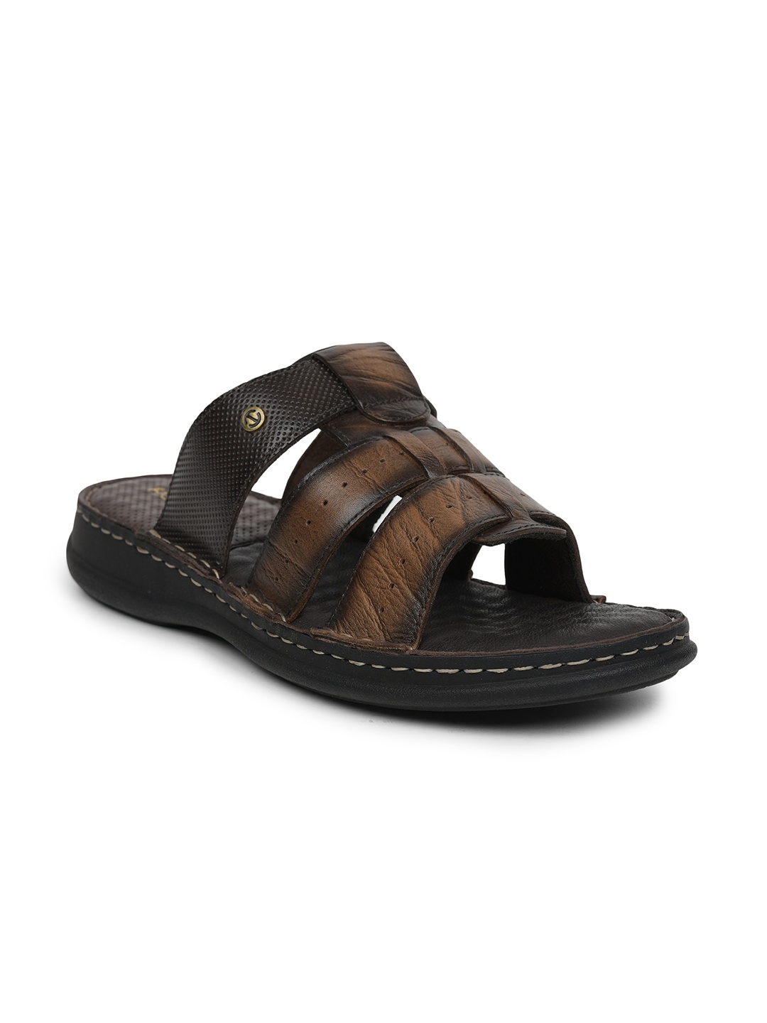 

Liberty Men Tan & Coffee Brown Comfort Sandals