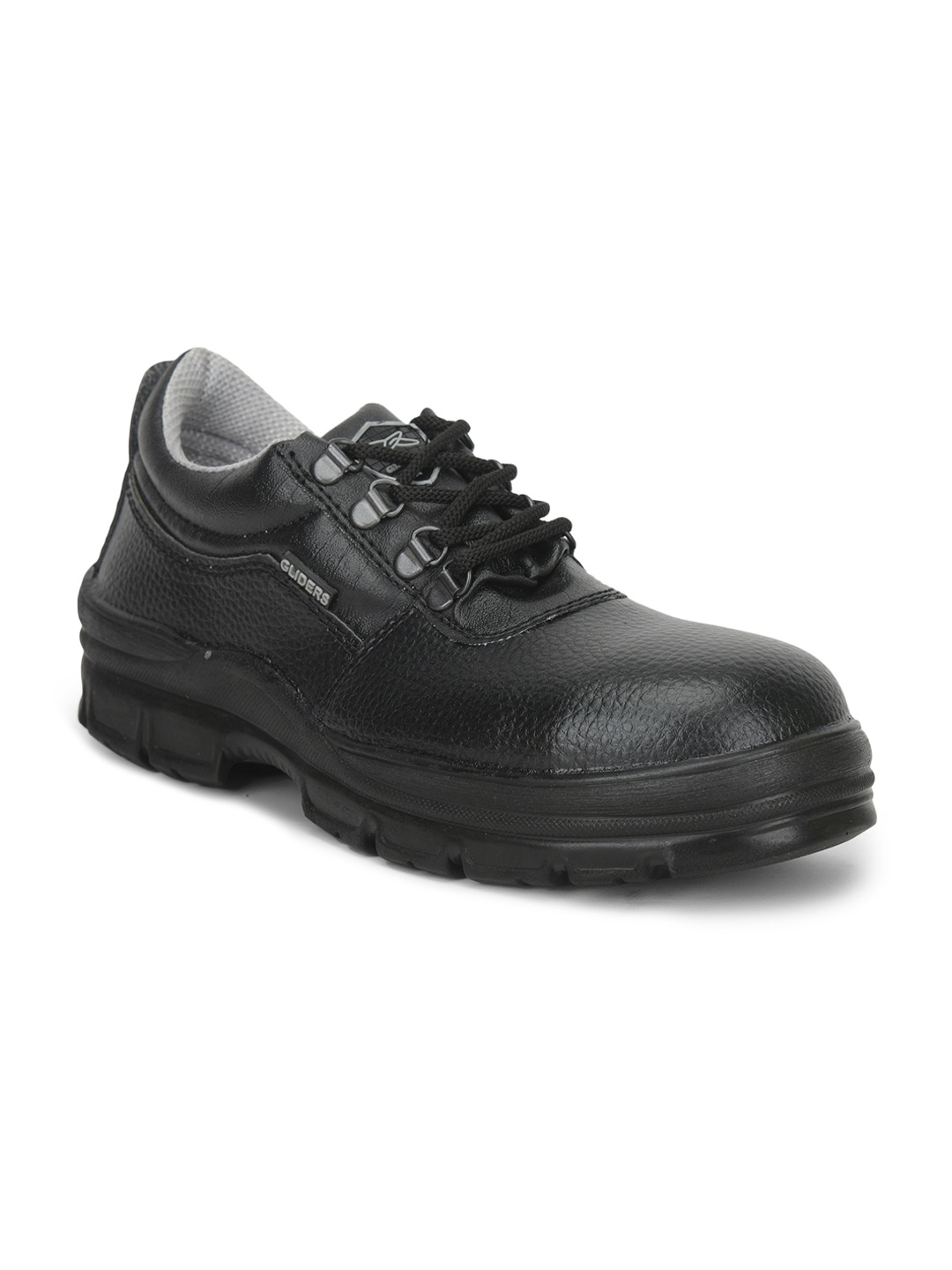 

Liberty Mens Roughter-S Solid Lace-Up Safety Shoes, Black