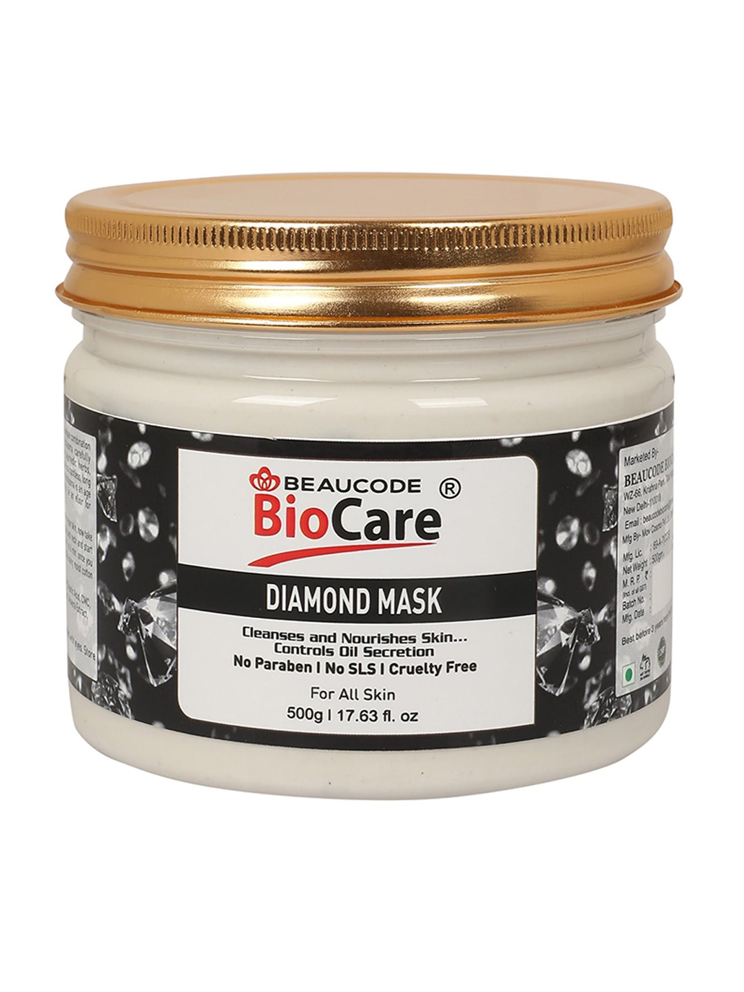 

BEAUCODE BIOCARE Diamond Mask for All Skin Types - 500 g, Cream