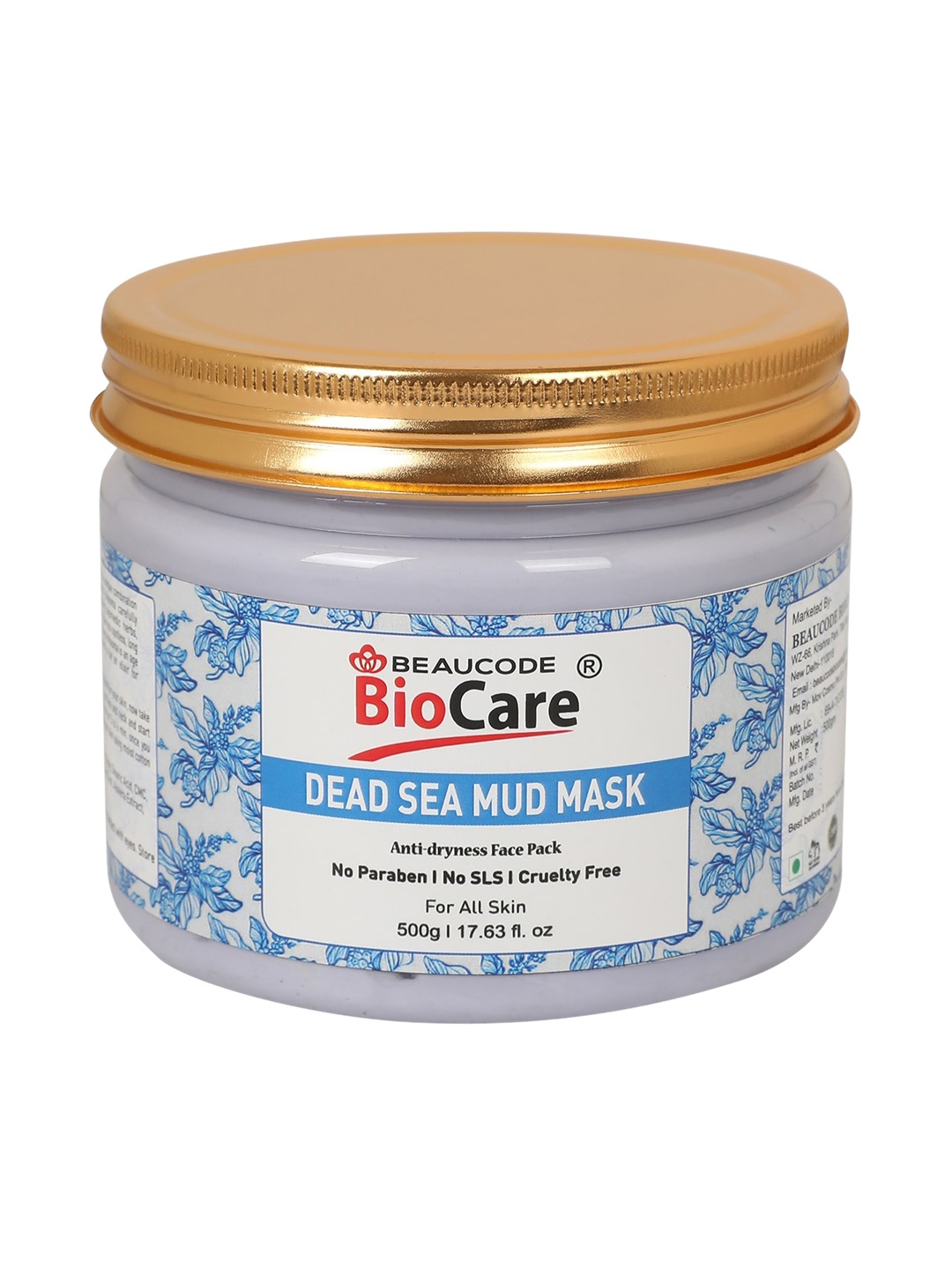 

BEAUCODE BIOCARE Dead Sea Mud Face & Body Mask - 500g, White