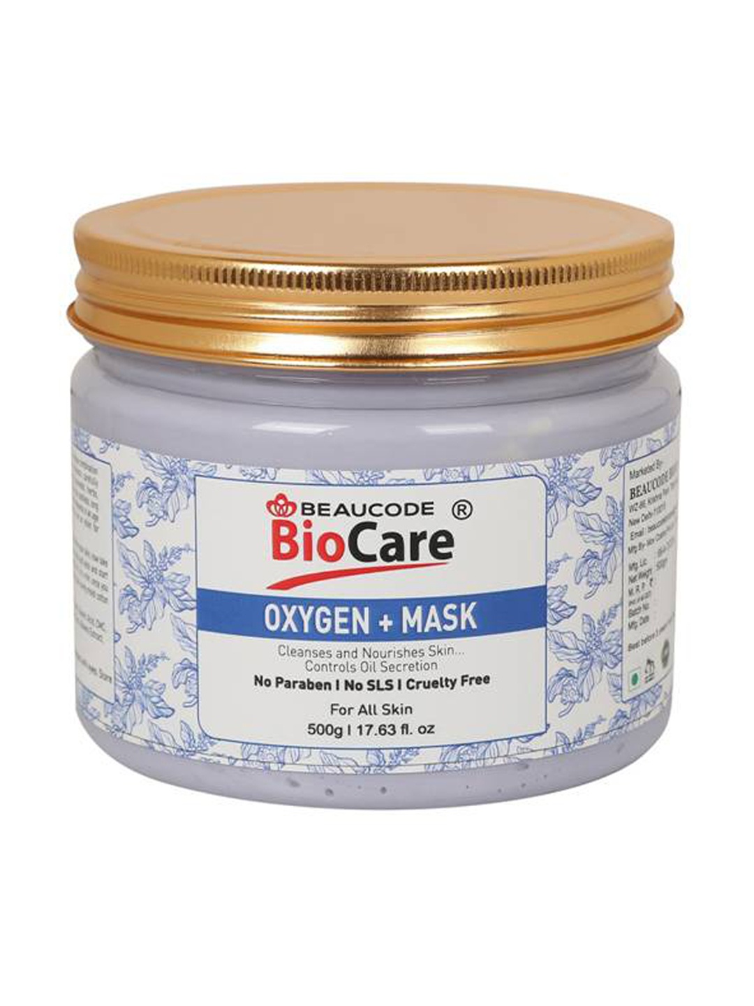 

BEAUCODE BIOCARE Oxygen+ Face & Body Mask - 500g, White